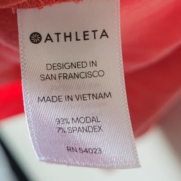 Athleta La Palma Womens Modal Stretch Dress Coral size Medium - Picture 6 of 7